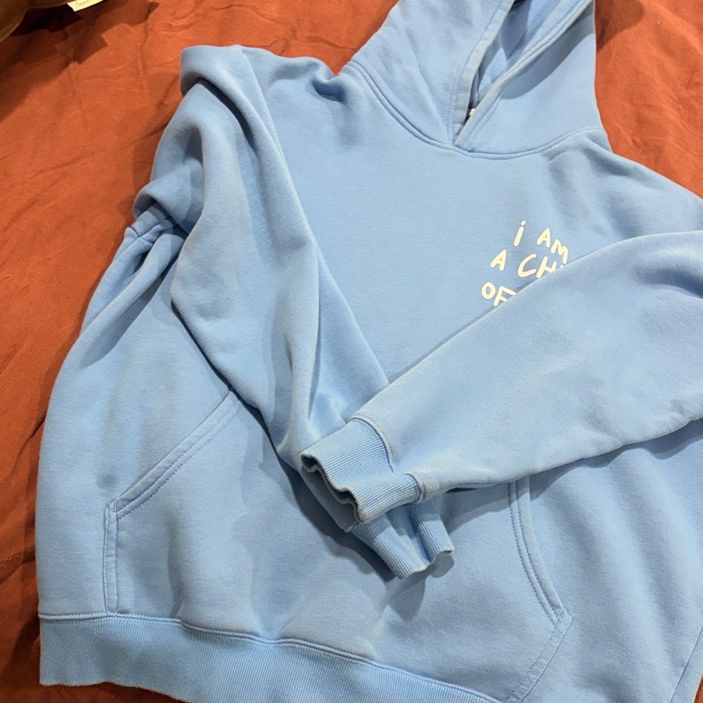 Womens Light Blue "I Am A Child Of God" Sweatshirt - Picture 5 of 6